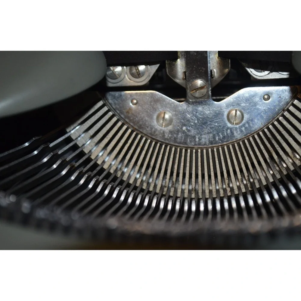 Vintage Royalite Typewriter Working Portable Manual Green Keys Mid Century Retro